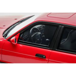 BMW E34 M5 20 Jahre Mugello Red 274 1992 OttO mobile 1:18 Resinemodell (Türen, Motorhaube... nicht zu öffnen!)